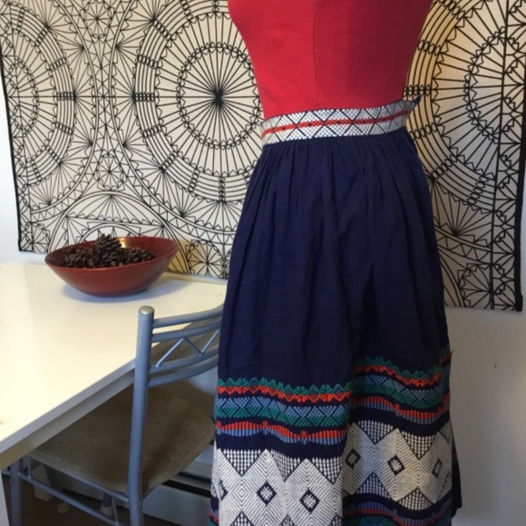 Vintage 70s 80s Boho Pleated Patterned Maxi Skirts for Women Bundle - Picture 2 of 5